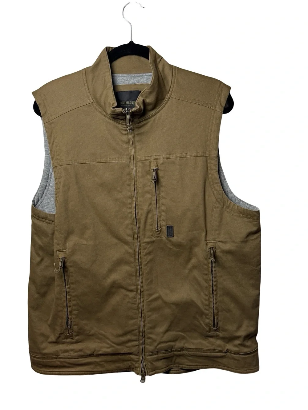 Brothers/Sons Brown Utility Vest Workwear Gorpcore Heritage Outdoors L Fall Camp